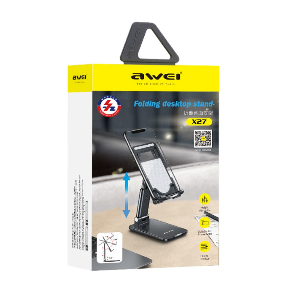 Telefono stovas Awei X27 juodas