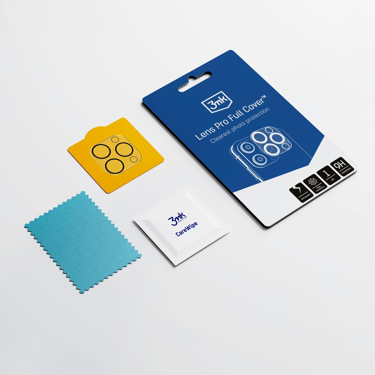 Apsauginis stikliukas kamerai 3mk Lens Pro Apple iPhone 16 Pro/16 Pro Max juodas