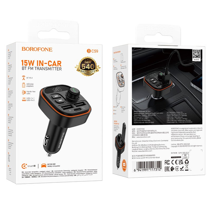 FM bangų moduliatorius Borofone BC59
