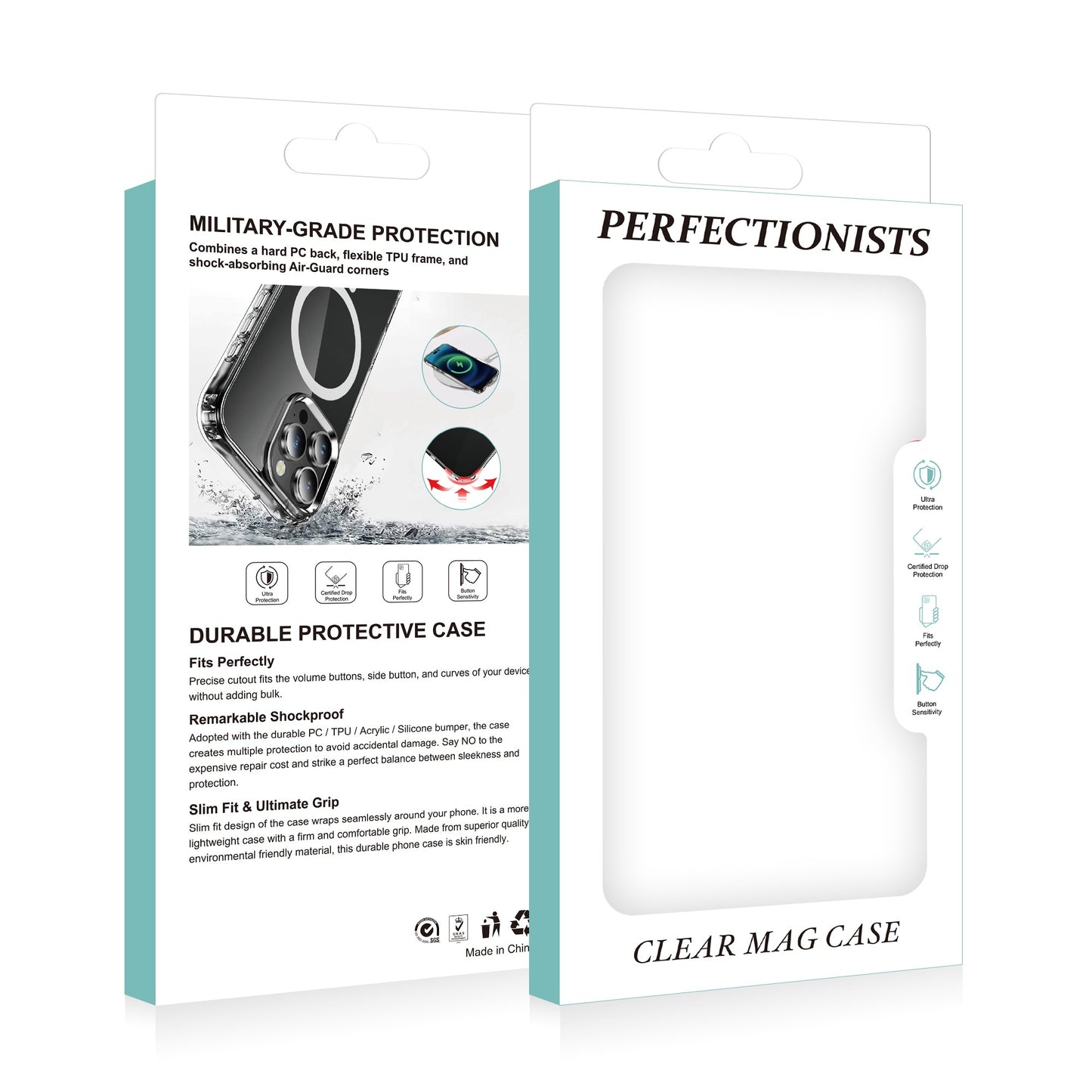Dėklas Perfectionists Clear Mag Case Apple iPhone 16 skaidrus