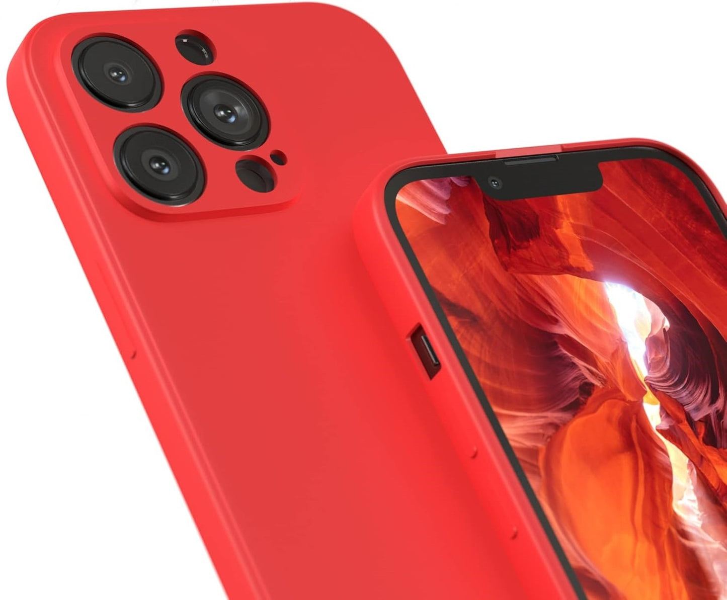 Dėklas Liquid Silicone 1.5mm Xiaomi Redmi Note 14 4G raudonas