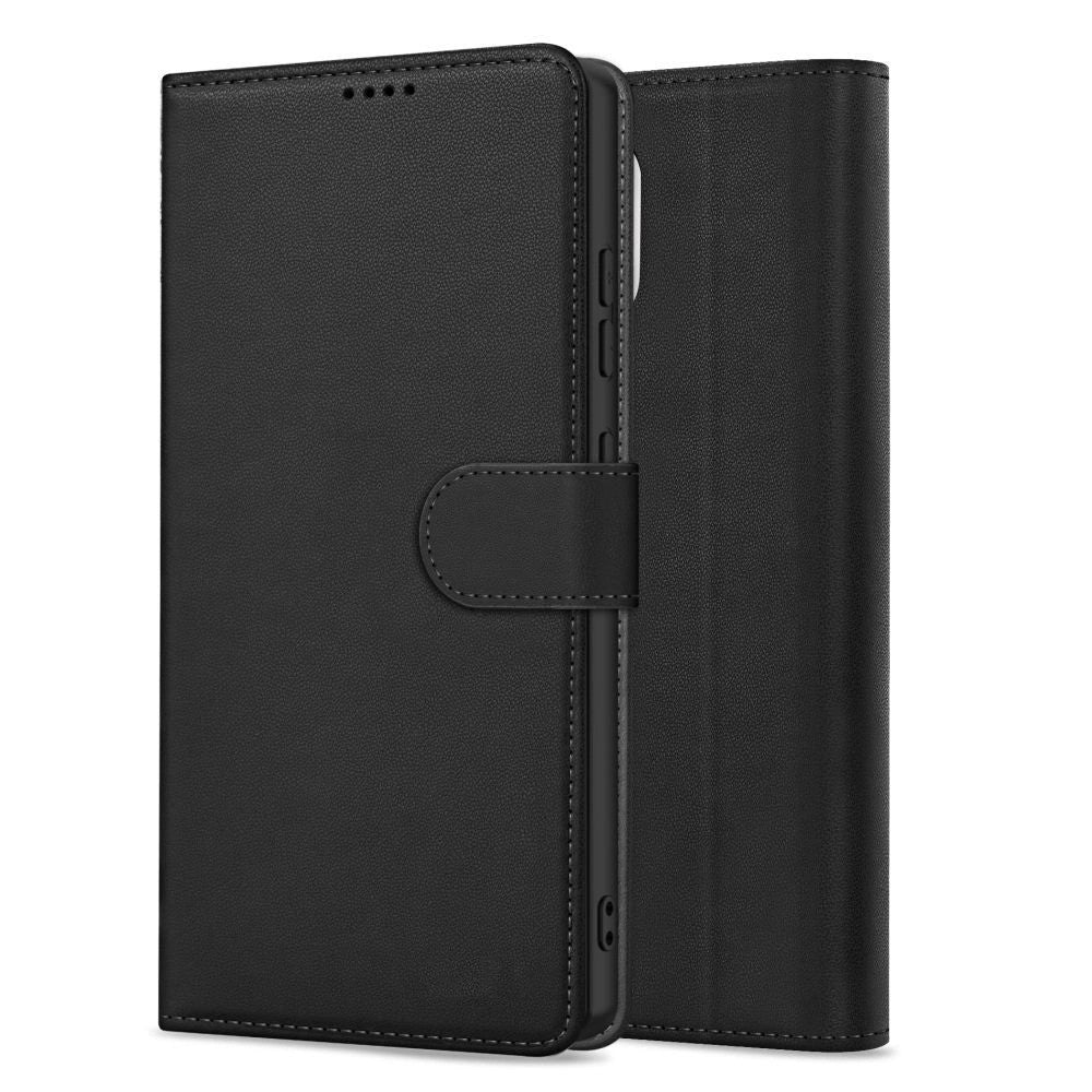 Dėklas Fancy Wallet Samsung A556 A55 5G juodas
