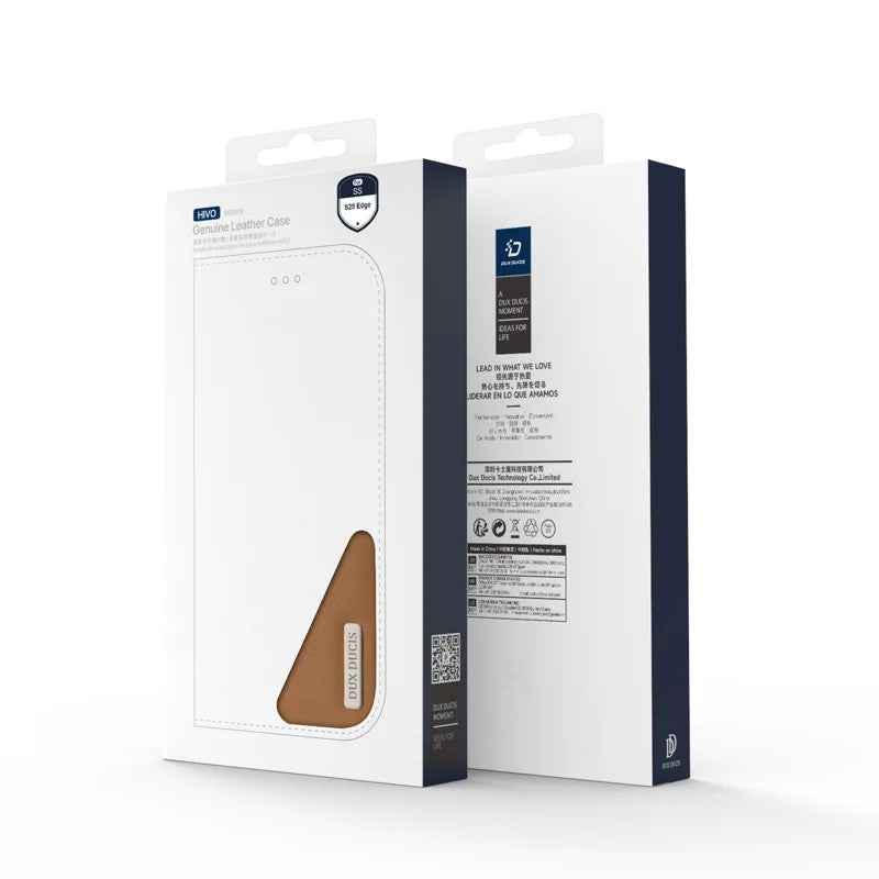 Dėklas Dux Ducis Hivo skirtas Samsung S937 S25 Edge rudas