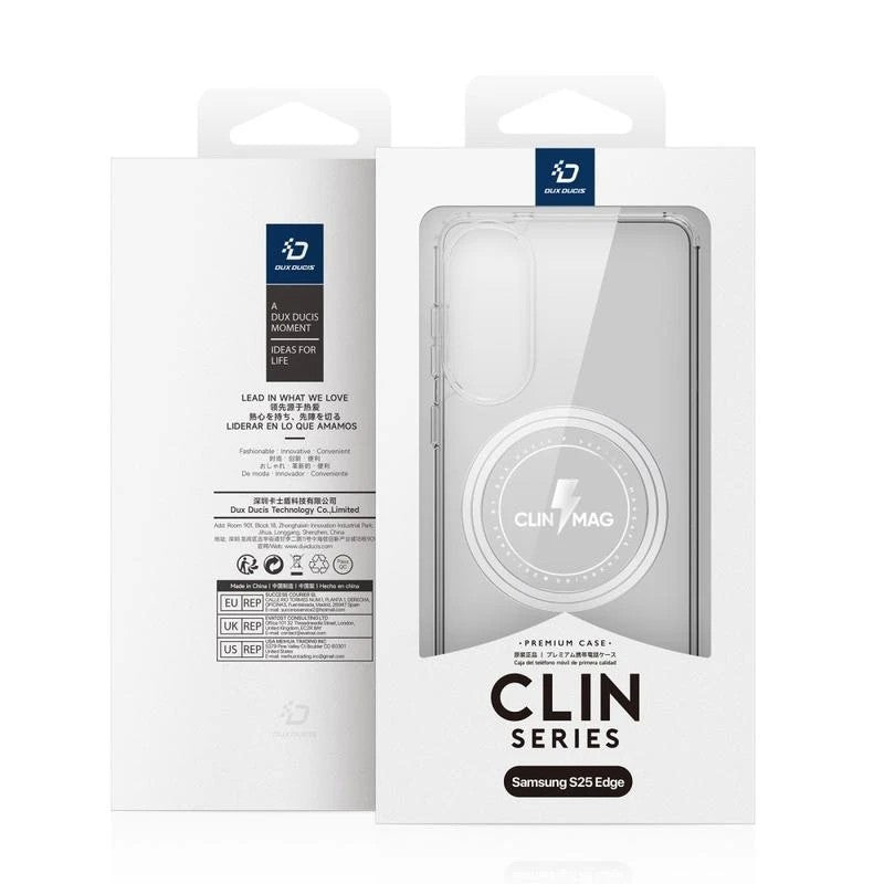 Dėklas Dux Ducis Clin Magsafe Samsung S937 S25 Edge skaidrus