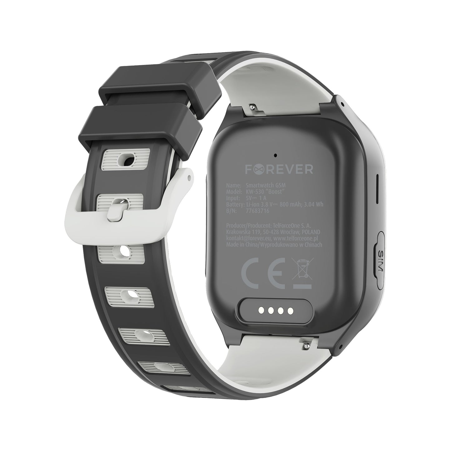 Išmanusis laikrodis vaikams Forever Smartwatch GPS WiFi 4G Kids Boost KW-530 juodas