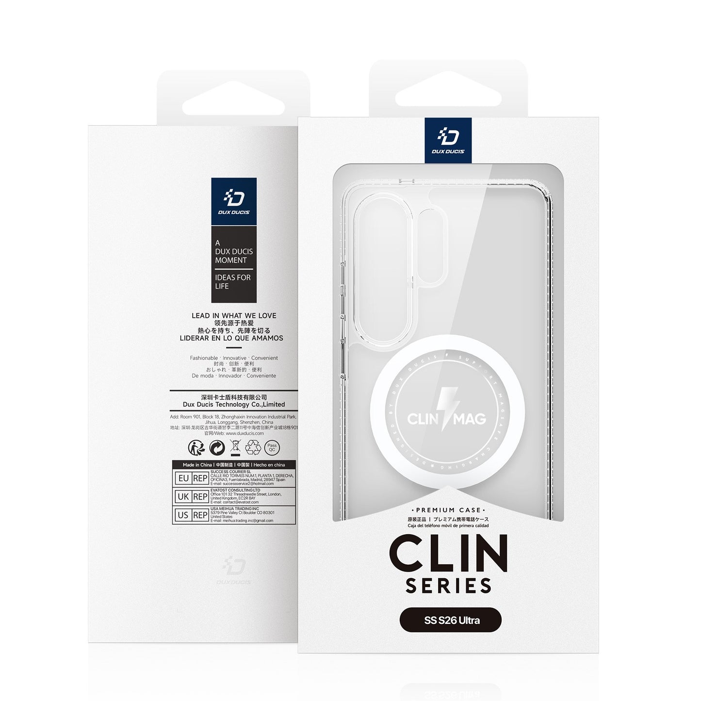 Dėklas Dux Ducis Clin Magsafe Samsung S948 S26 Ultra skaidrus
