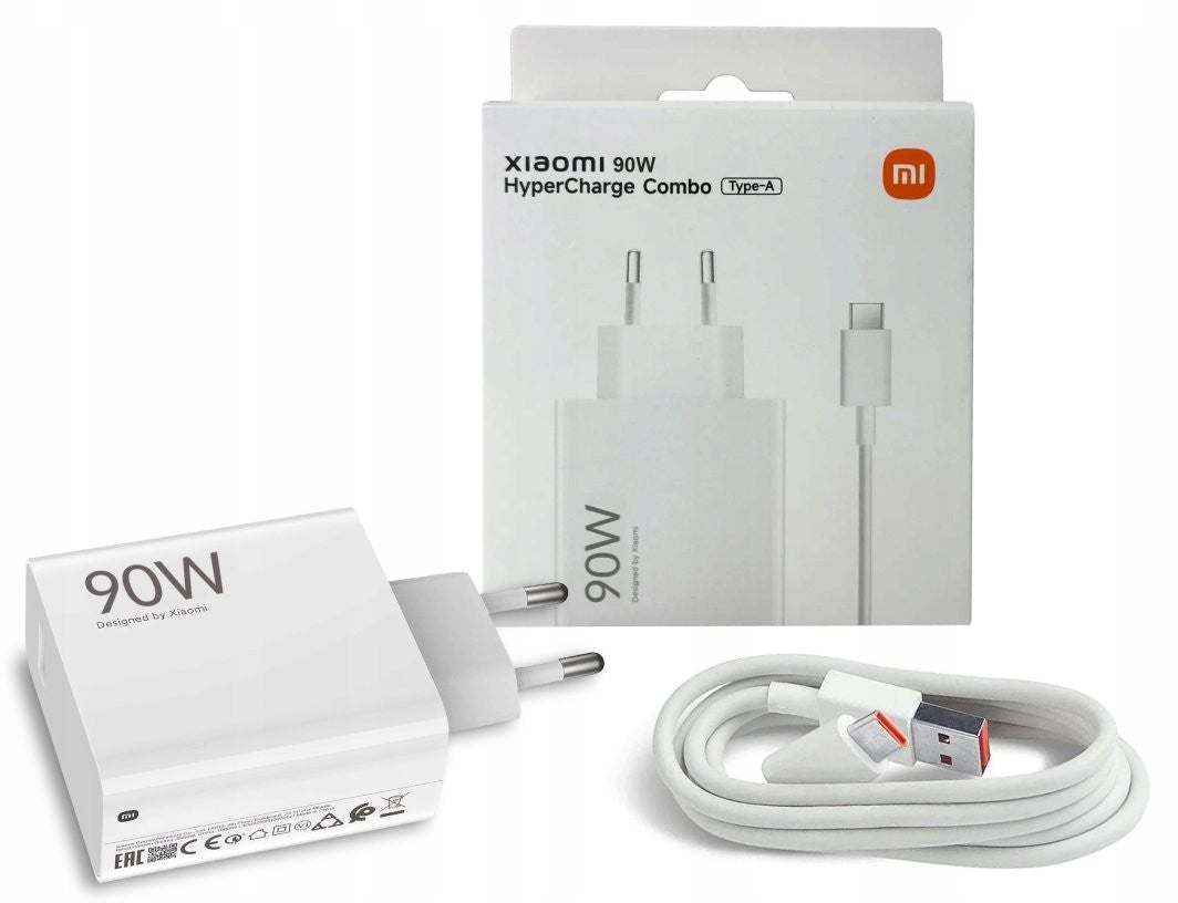 Įkroviklis Xiaomi HyperCharge Combo 90W USB-A baltas BHR07ZBEU