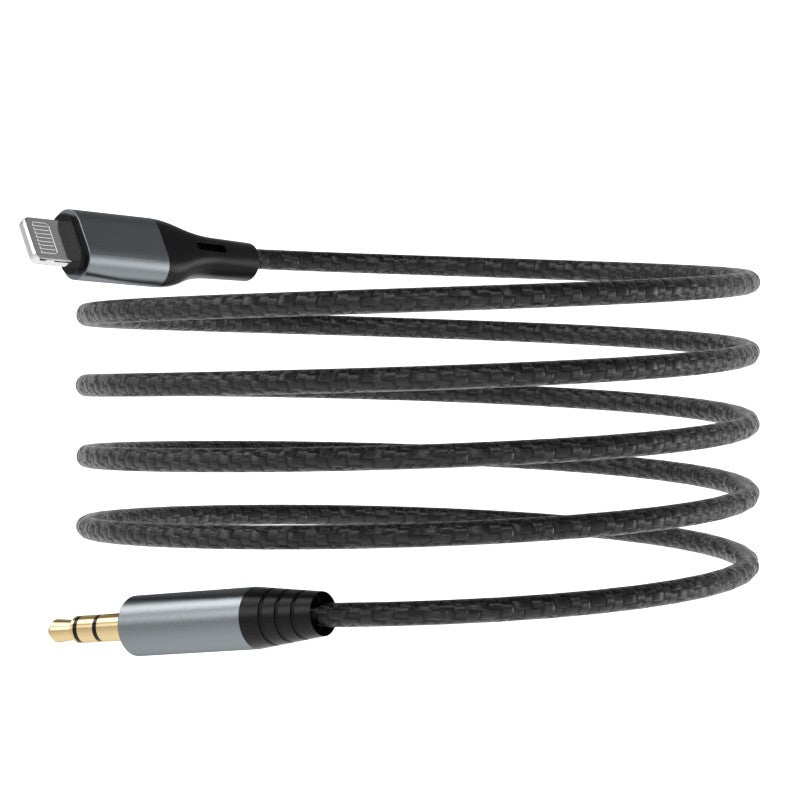 Audio kabelis Dudao L11Pro Lightning to 3.5mm 1.0m juodas