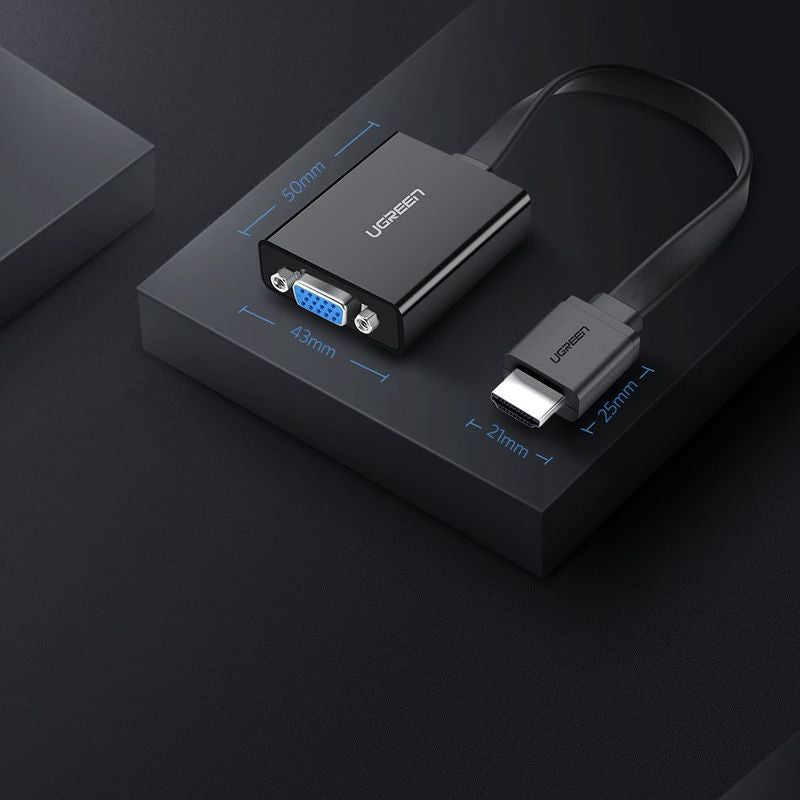 Adapteris Ugreen MM103 HDMI to VGA (40248)