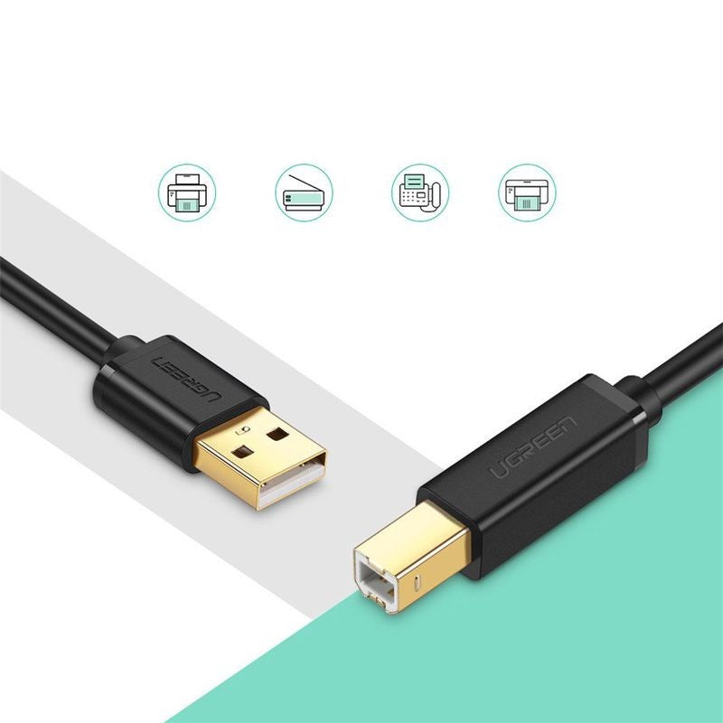 USB kabelis spausdintuvams Ugreen US135 USB-A to USB-B 3.0m (10351)