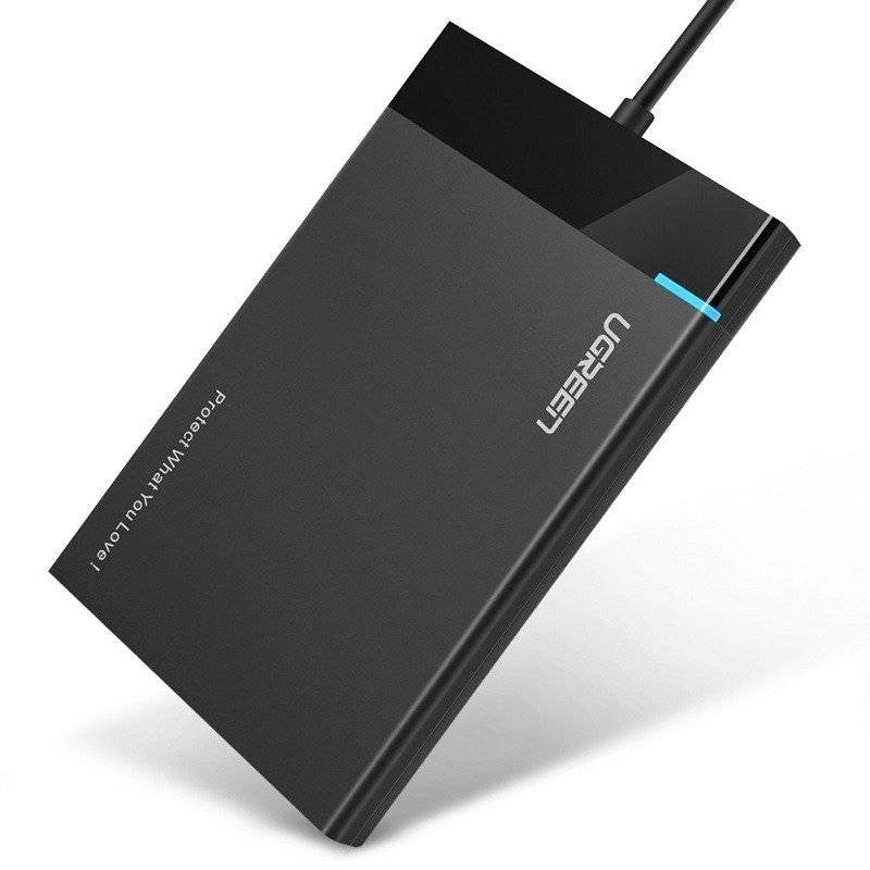 Kietojo disko korpusas Ugreen US221 USB3.0 2.5'' HDD/SSD juodas (30847)