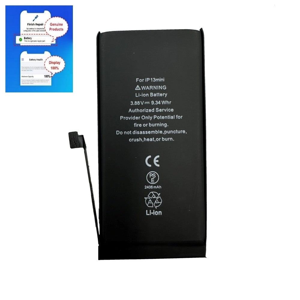 Akumuliatorius Apple iPhone 13 mini 2406mAh Diagnosable OEM Default Title
