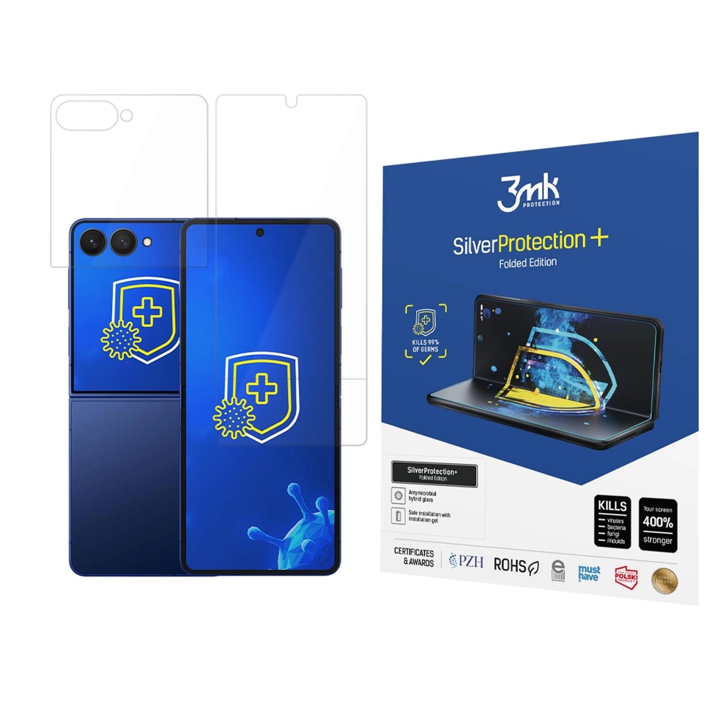 LCD apsauginė plėvelė 3mk Silver Protection+ Folded Edition Samsung F751 Z Flip7 Default Title