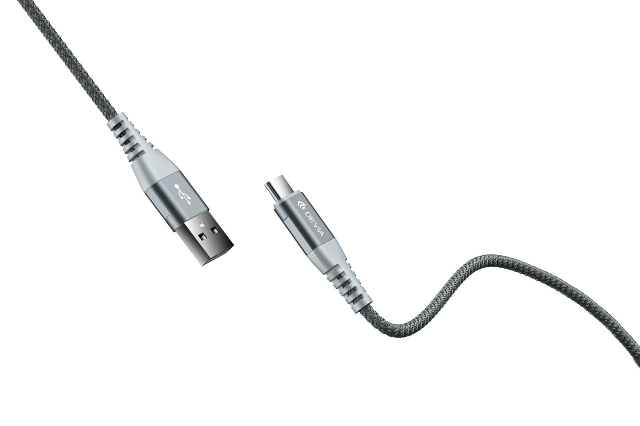 USB kabelis Devia Shark Type-C 1.5m 5A baltas