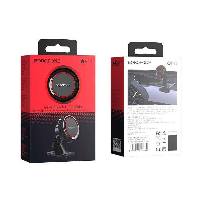 Automobilinis telefono laikiklis Borofone BH13 Journey, tvirtinamas ant prietaisų skydelio, magnetinis