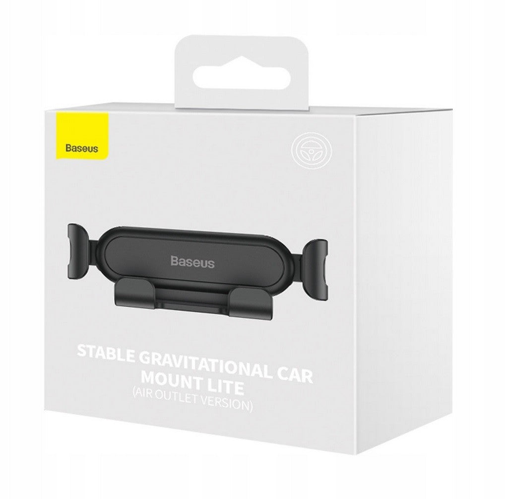 Automobilinis telefono laikiklis Baseus tvirtinamas į ventiliacijos groteles, juodas SUWX010001