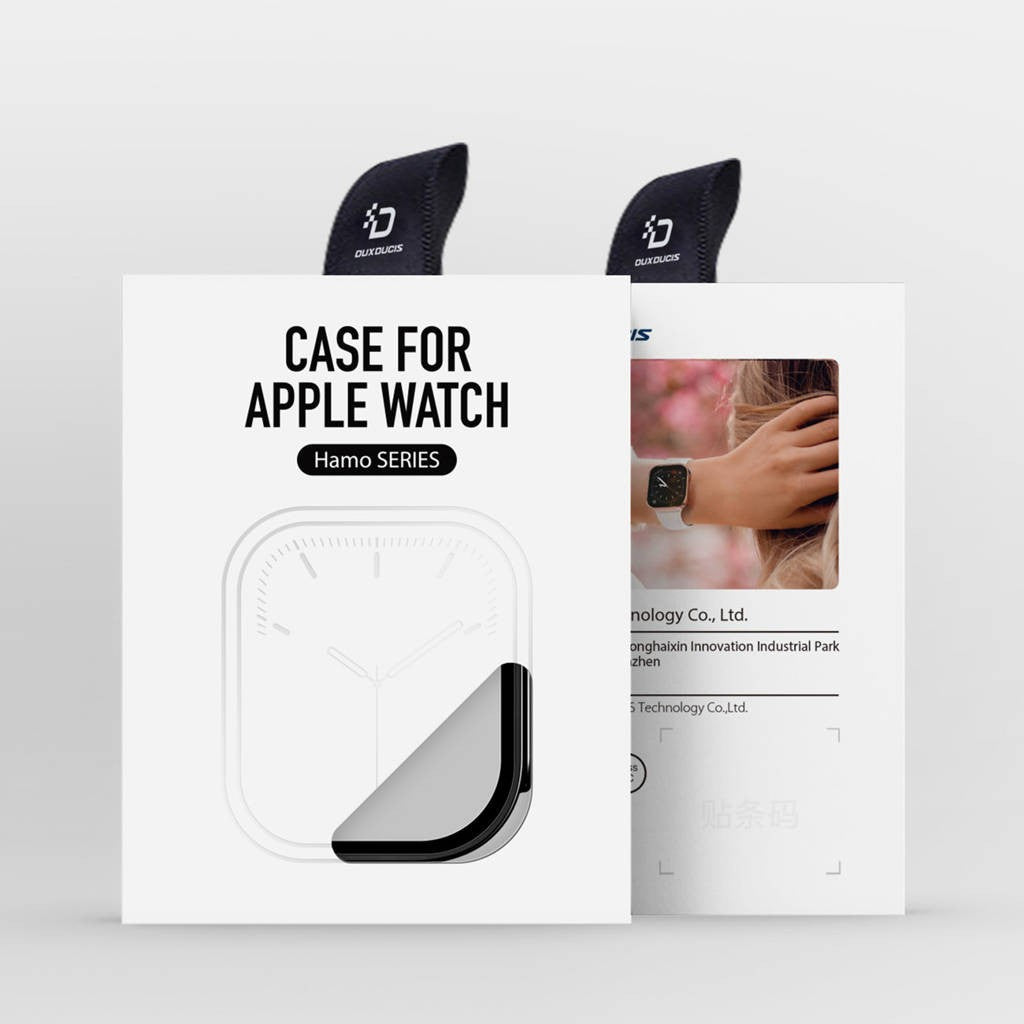 LCD apsauginis stikliukas/dėklas Dux Ducis Hamo Apple Watch Ultra 49mm juodas