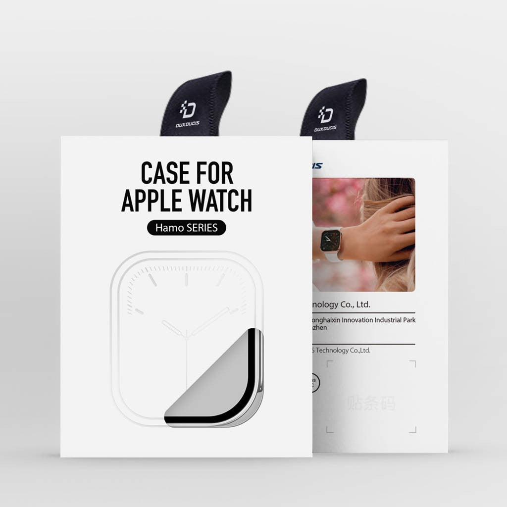 LCD apsauginis stikliukas/dėklas Dux Ducis Hamo Apple Watch Ultra 49mm sidabrinis
