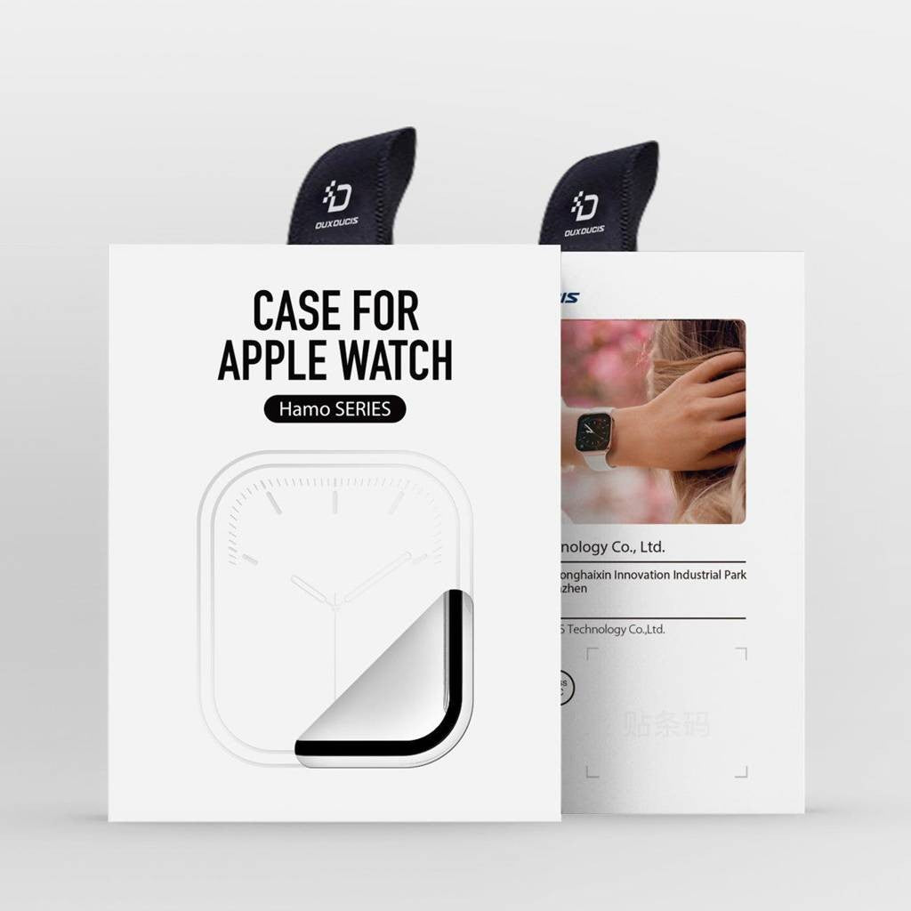 LCD apsauginis stikliukas/dėklas Dux Ducis Hamo Apple Watch 44mm sidabrinis