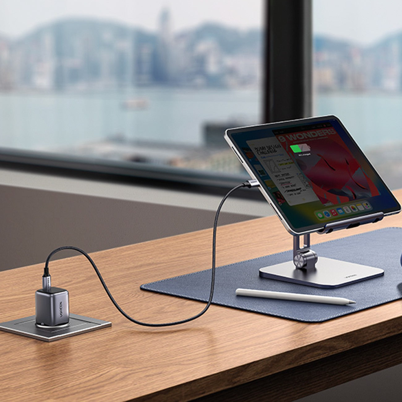 Įkroviklis Ugreen CD319 30W GaN USB-C juodas