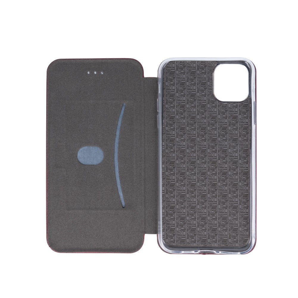 Dėklas Book Elegance Xiaomi Redmi Note 13 Pro 5G/Poco X6 5G tamsiai raudonas