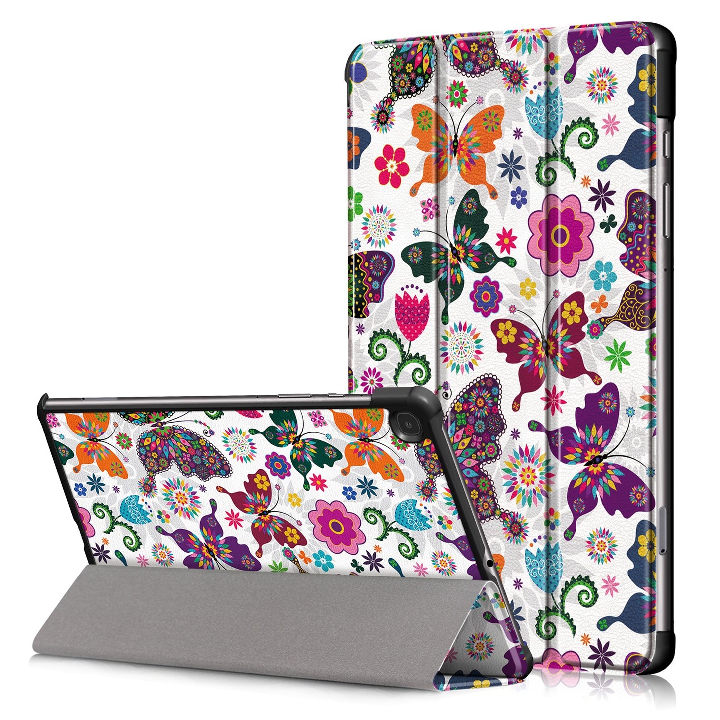 Dėklas Reach Smart Leather Samsung X200/X205 Tab A8 10.5 2021 butterfly