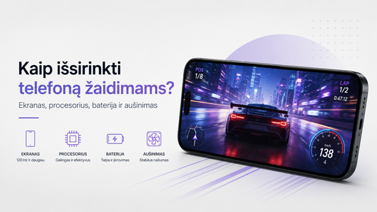 Kaip išsirinkti telefoną žaidimams? Ekranas, procesorius, baterija ir aušinimas