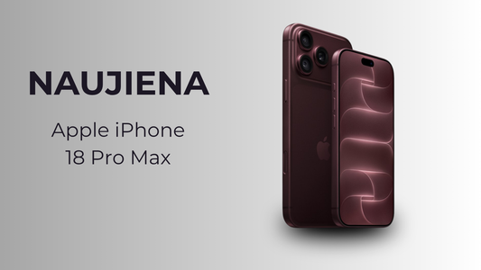 iPhone 18 Pro Max apžvalga – didžiausias ir galingiausias Apple flagmanas