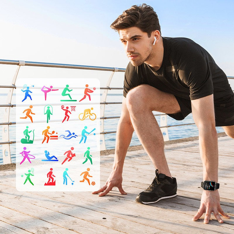 Išmanusis laikrodis Joyroom JR-FT3 Pro Fit-Life Series Smart Watch (Answer/Make Call) juodas