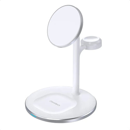 Įkroviklis belaidis Choetech T585-F 3-in-1 15W baltas