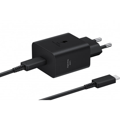 Įkroviklis Samsung EP-T4511XBEGEU 45W + USB-C to USB-C kabelis juodas Buitiniai įkrovikliai -   