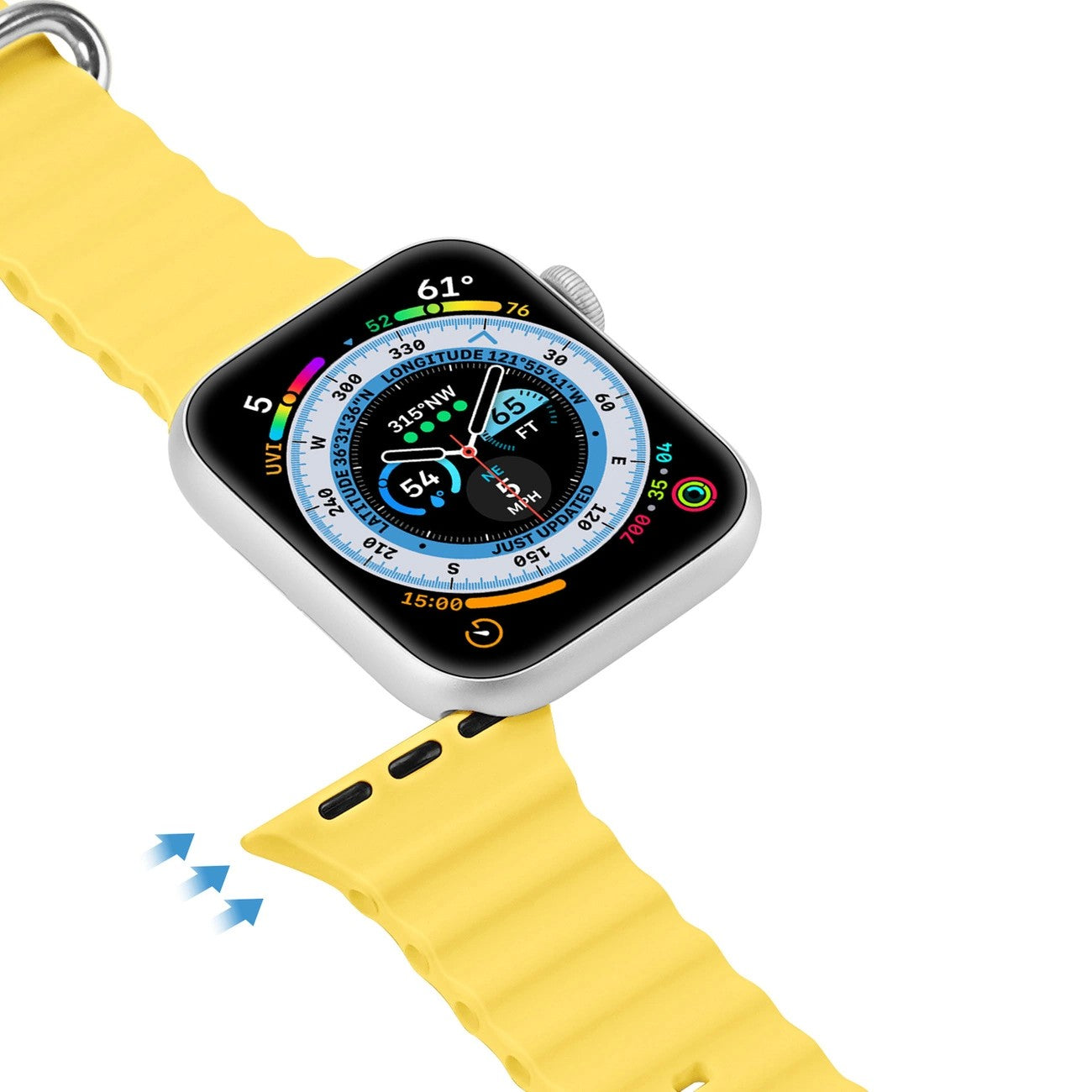 Apyrankė Dux Ducis OceanWave Series Apple Watch 38/40/41mm Yellow