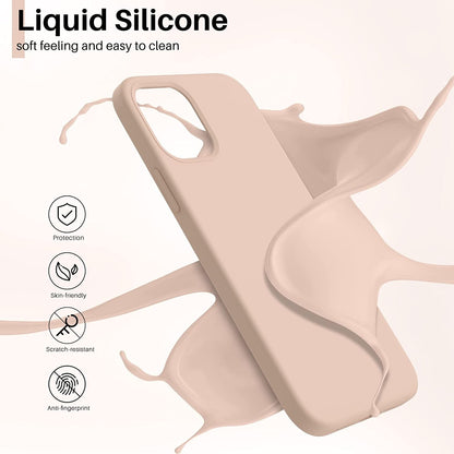 Dėklas Liquid Silicone 1.5mm Apple iPhone 16 Pro Max rožinis Telefonų dėklai -   