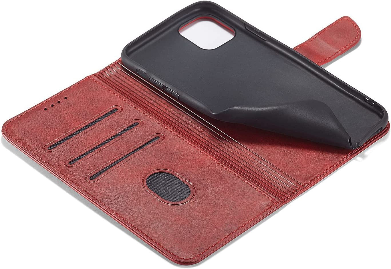 Dėklas Wallet Case Xiaomi Redmi 13 4G/Redmi 13 5G/Poco M6 4G raudonas Telefonų dėklai -   