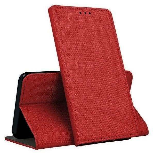 Dėklas Smart Magnet Xiaomi Redmi 13 4G/Redmi 13 5G/Poco M6 4G raudonas Telefonų dėklai -   