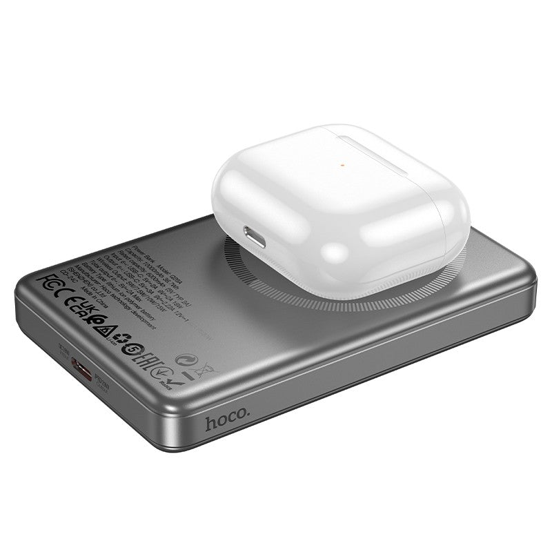 Išorinė baterija Power Bank Hoco Q26A PD20W Magnetic 10000mAh juoda