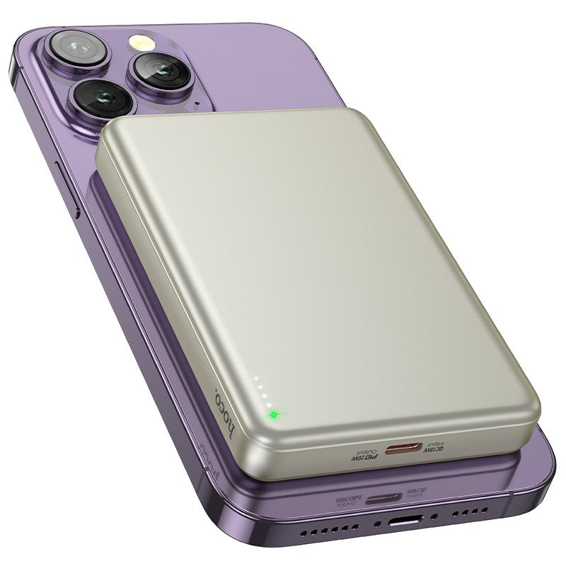 Išorinė baterija Power Bank Hoco Q26A PD20W MagSafe 10000mAh auksinė