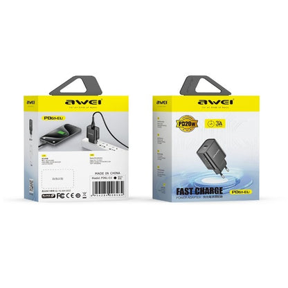 Įkroviklis Awei PD61-EU 20W USB-C baltas