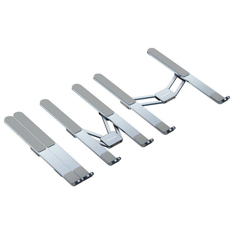 Sulankstomas nešiojamo kompiuterio stovas Borofone BH117 pilkas