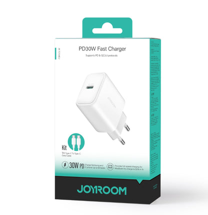 Įkroviklis Joyroom JR-TCF24 30W USB-C + USB-C to USB-C cable 1.0m baltas