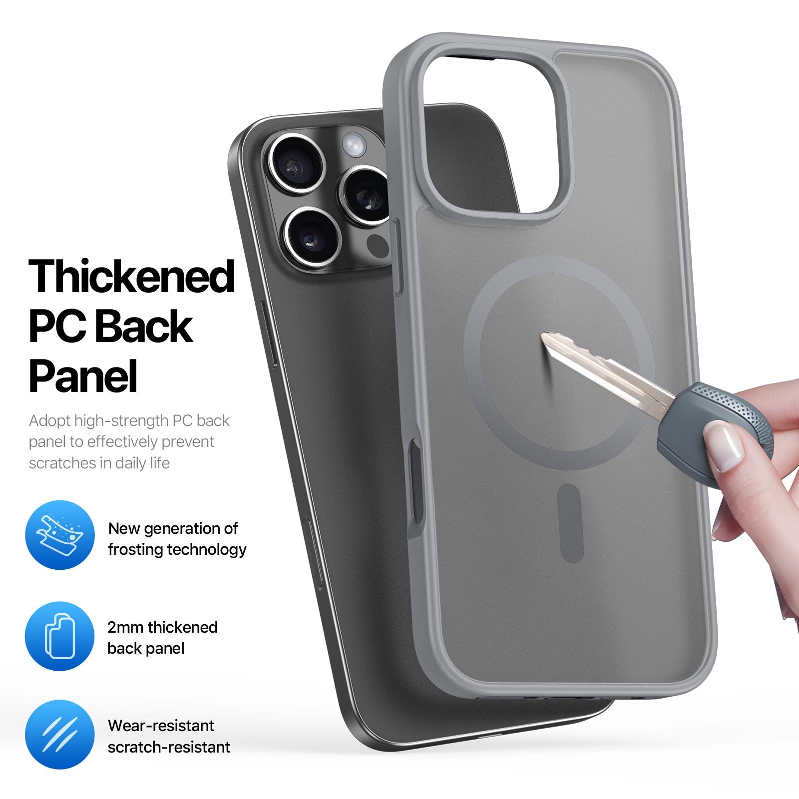 Dėklas Dux Ducis Yind Apple iPhone 16 Pro juodas