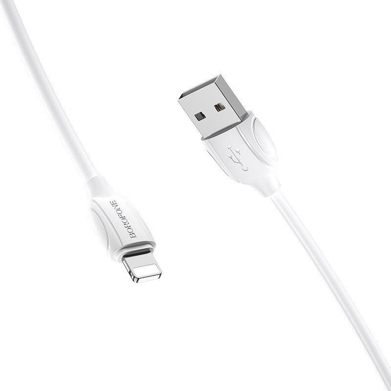 USB kabelis Borofone BX19 USB-A to Lightning 1.0m baltas
