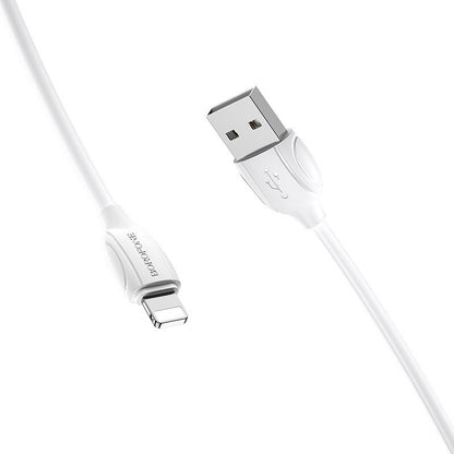 USB kabelis Borofone BX19 USB-A to Lightning 1.0m baltas