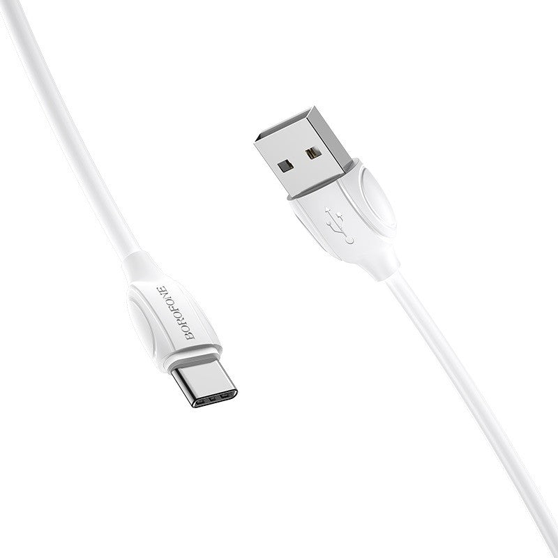 USB kabelis Borofone BX19 USB-A to USB-C 1.0m baltas