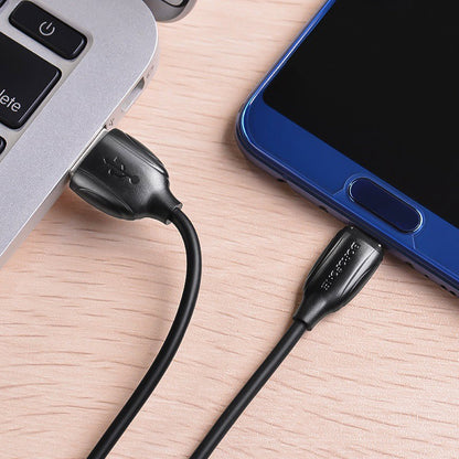 USB kabelis Borofone BX19 USB-A to USB-C 1.0m juodas