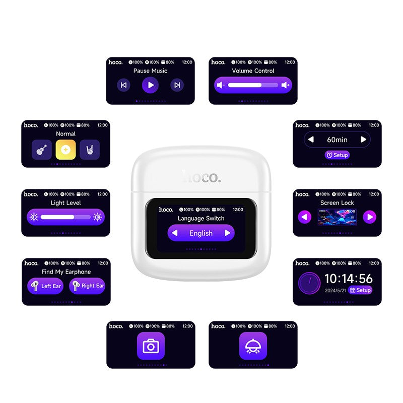 Belaidės ausinės Hoco EQ14 juodos