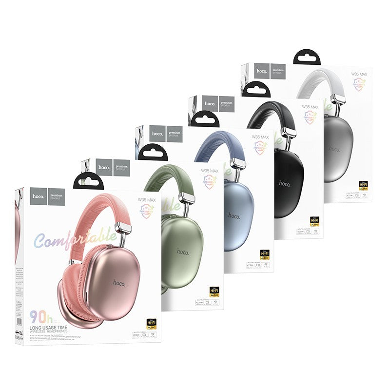 Belaidės ausinės Hoco W35 Max sidabrinės