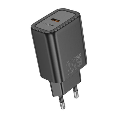 Įkroviklis Hoco N60 20W GaN USB-C juodas