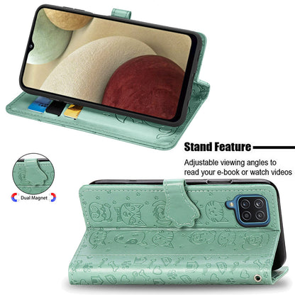 Dėklas Cat-Dog Samsung A566 A56 5G žalias