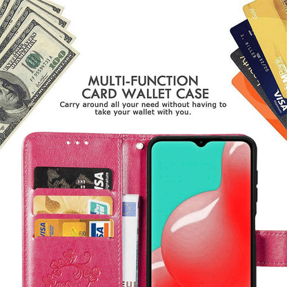 Dėklas Flower Book Samsung A566 A56 5G rožinis-raudonas